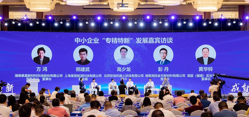 由工信部舉辦的全國“專精特新”中小企業高峰論壇在長沙舉行 澳藍黃華鈴董事長作為嘉賓出席會議并參加訪談活動