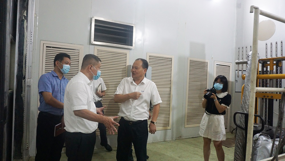 倉山區委鄭子記書記一行蒞臨澳藍調研指導